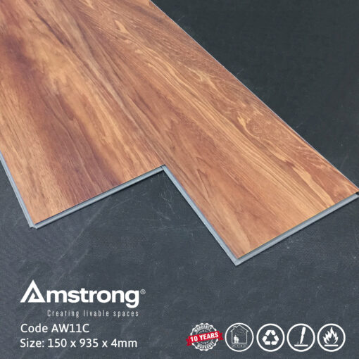 Sàn nhựa Amstrong AW11C hèm khóa thi công đơn giản nhanh chóng