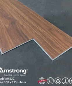 Sàn nhựa Amstrong AW22C cổ điển, ấm áp có hèm khóa thi công nhanh chóng