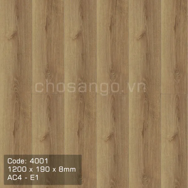 Sàn gỗ An Cường 4001 dày 8mm đẹp tinh tế