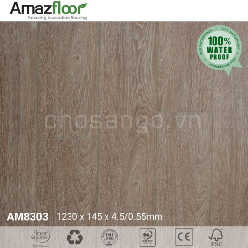 Sàn nhựa Amazfloor AM8303 hèm khóa SPC