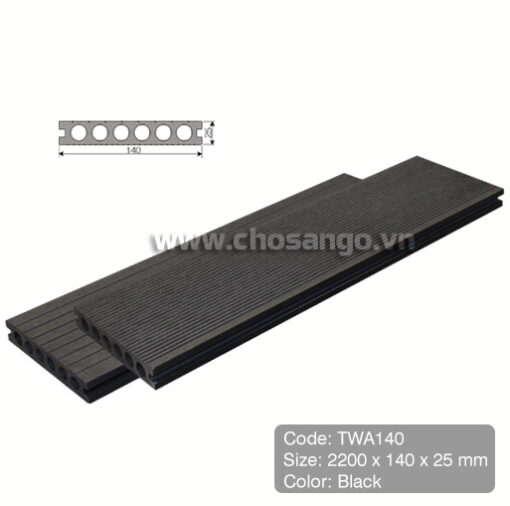 Sàn gỗ nhựa TecWood TWA140 màu Black