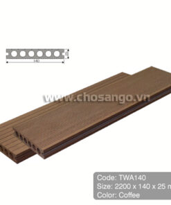 Sàn gỗ nhựa TecWood TWA140 màu Coffee
