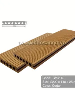 Sàn gỗ nhựa TecWood TWC140 màu Cedar