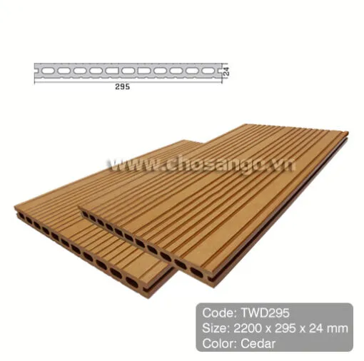 Sàn gỗ nhựa TecWood TWD295 màu Cedar