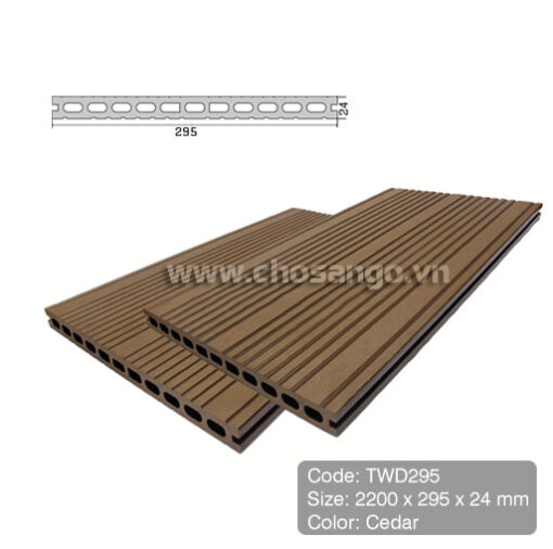 Sàn gỗ nhựa TecWood TWD295 màu Coffee