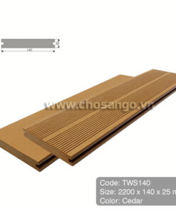 Sàn gỗ nhựa TecWood TWS140 màu Cedar