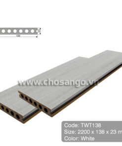 Sàn gỗ nhựa TecWood TWT138 màu White