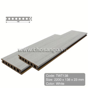 Sàn gỗ nhựa TecWood TWT138 màu White