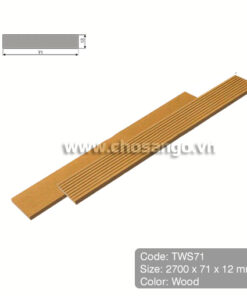 Tấm ốp gỗ nhựa Tecwood TWS71 màu Wood