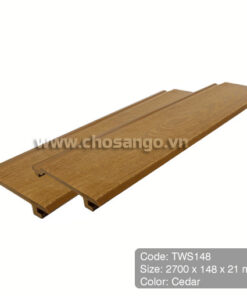 Tấm ốp gỗ nhựa Tecwood TWS148 màu Cedar