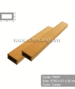 Thanh lam gỗ nhựa Tecwood TW57 màu Cedar