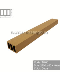 Thanh lam gỗ nhựa Tecwood TW60 màu Cedar