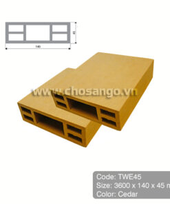 Thanh lam gỗ nhựa Tecwood TWE45 màu Cedar