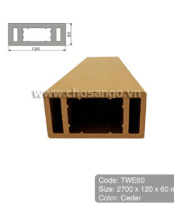 Thanh lam gỗ nhựa Tecwood TWE60 màu Cedar