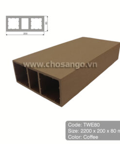 Thanh lam gỗ nhựa Tecwood TWE80 màu Coffee