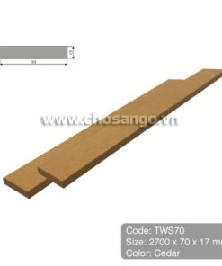 Thanh lam gỗ nhựa Tecwood TWS70 màu Cedar