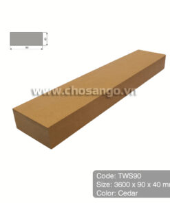 Thanh lam gỗ nhựa Tecwood TWS90 màu Cedar