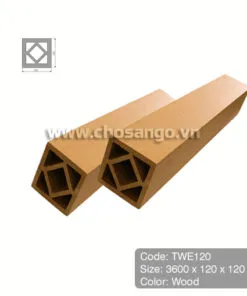 Trụ cột gỗ nhựa Tecwood TWE120 màu Wood