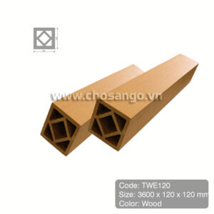 Trụ cột gỗ nhựa Tecwood TWE120 màu Wood