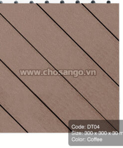 Vỉ gỗ nhựa AWood DT04 màu Coffee