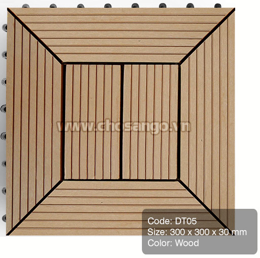 Vỉ gỗ nhựa AWood DT05 màu Wood