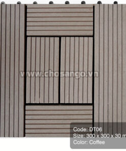 Vỉ gỗ nhựa AWood DT06 màu Coffee