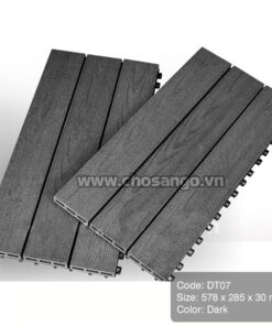Vỉ gỗ nhựa AWood DT07 màu Dark