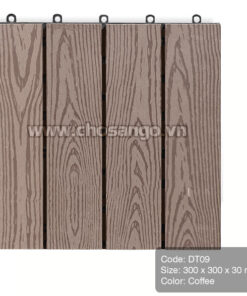 Vỉ gỗ nhựa AWood DT09 màu Coffee