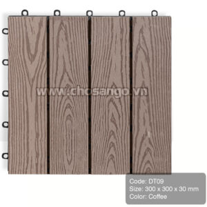 Vỉ gỗ nhựa AWood DT09 màu Coffee