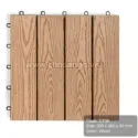 Vỉ gỗ nhựa AWood DT09 màu Wood
