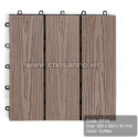 Vỉ gỗ nhựa AWood DT10 màu Coffee