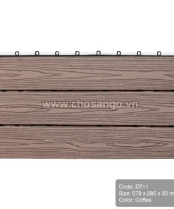 Vỉ gỗ nhựa AWood DT11 màu Coffee