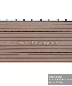 Vỉ gỗ nhựa AWood DT12 màu Coffee