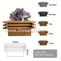 Chậu hoa gỗ nhựa AWood F600