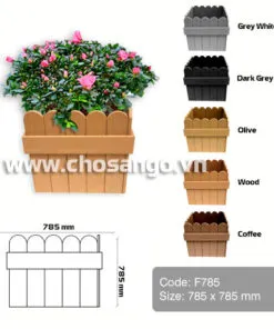 Chậu hoa gỗ nhựa AWood F785