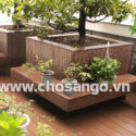 Chậu hoa gỗ nhựa ngoài trời Tecwood
