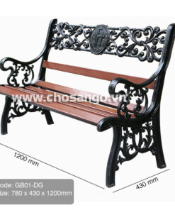 Ghế gỗ nhựa ngoài trời AWood GB01 màu DG