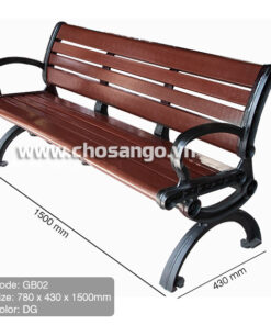 Ghế gỗ nhựa ngoài trời AWood GB02 màu DG
