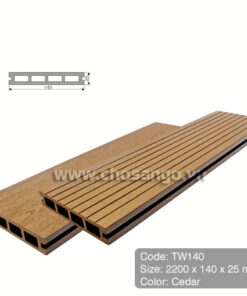 Sàn gỗ nhựa ngoài trời Tecwood TW140 màu Cedar