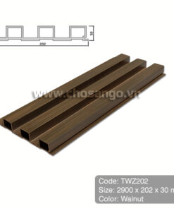 Tấm ốp gỗ nhựa Tecwood TWZ202 màu Walnut