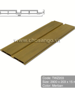 Tấm ốp gỗ nhựa Tecwood TWZ203 màu Merban