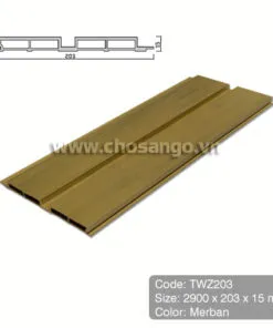 Tấm ốp gỗ nhựa Tecwood TWZ203 màu Merban