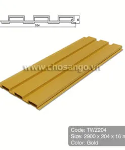 Tấm ốp gỗ nhựa Tecwood TWZ204 màu Gold