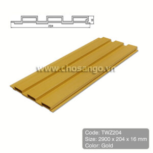 Tấm ốp gỗ nhựa Tecwood TWZ204 màu Gold
