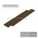 Tấm ốp gỗ nhựa Tecwood TWZ72 màu Walnut