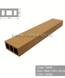 Thanh lam gỗ nhựa Tecwood TW90 màu Cedar