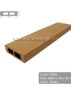 Thanh lam gỗ nhựa Tecwood TW40 màu Cedar