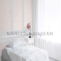 Hình thực tế Giấy dán tường Hàn Quốc Lohas 87346-1 phối với 87347-1