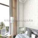 Hình thực tế Giấy dán tường Hàn Quốc Lohas 87349-1 phối với 87348-1